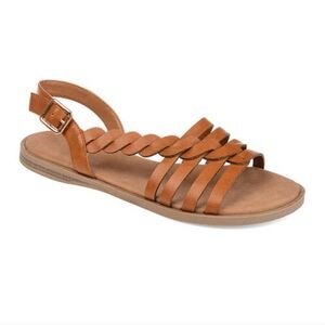 Journee Collection Women's Solay Sandals Color Tan Size 8 M